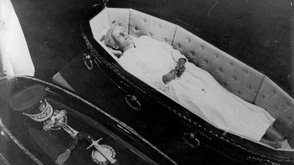 Eva Peron's body on display in Argentina