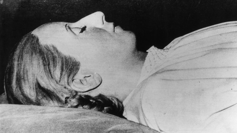 Eva Peron's embalmed body