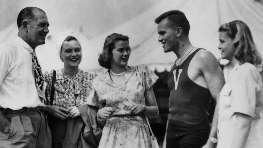 Young Grace Kelly and her family