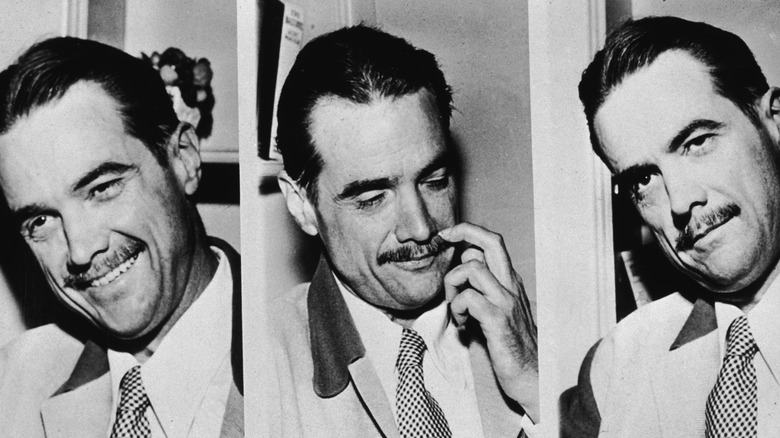 three side-by-side images of Howard Hughes