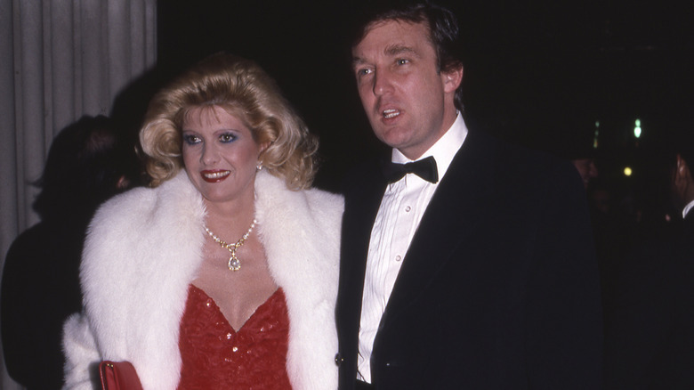 Ivana and Donald Trump at the 1986 Met Gala