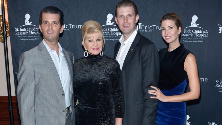 Donald Jr., Ivana, Eric and Ivanka Trump in 2015