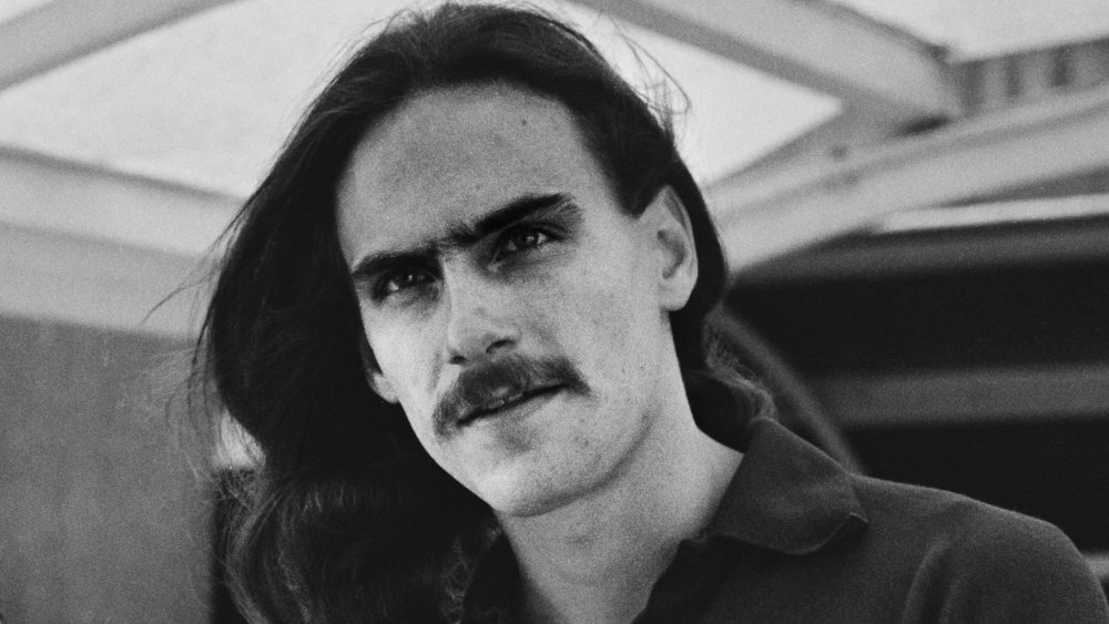 James Taylor with mustache