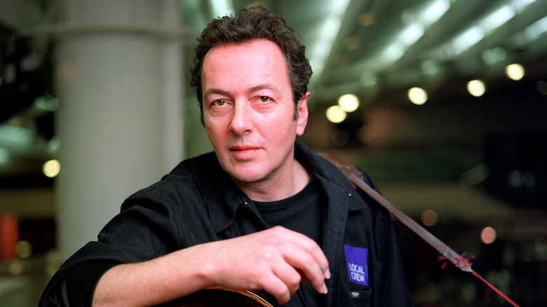 Joe Strummer looking into camera