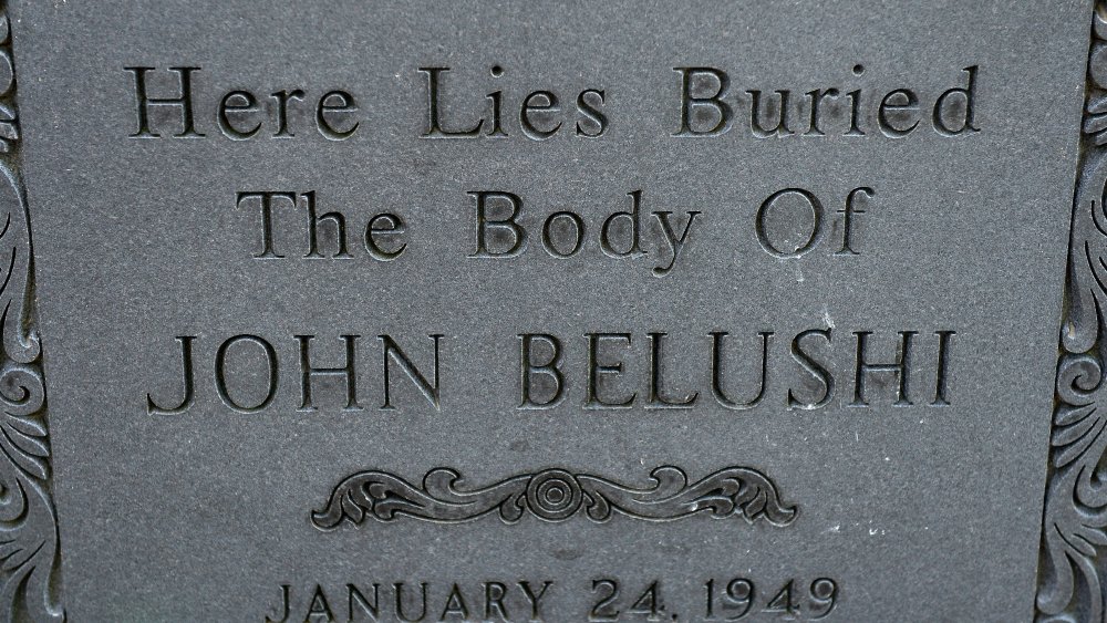 John Belushi's gravesite in Martha's Vineyard