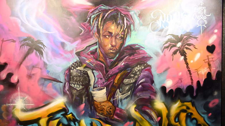 Mural honoring rapper Juice Wrld 