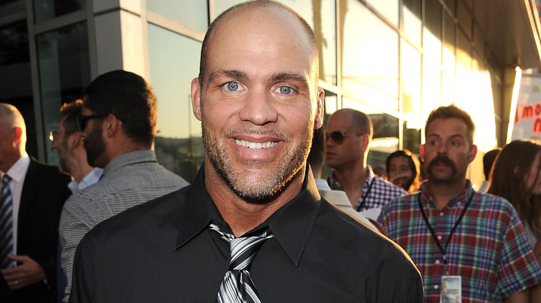 Kurt Angle smiling at a premiere in 2011