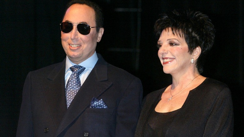 liza minnelli and david gest smiling 