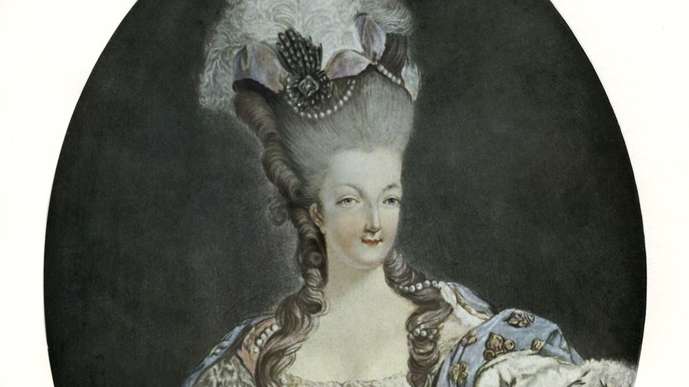 Marie Antoinette, gazing at the artist