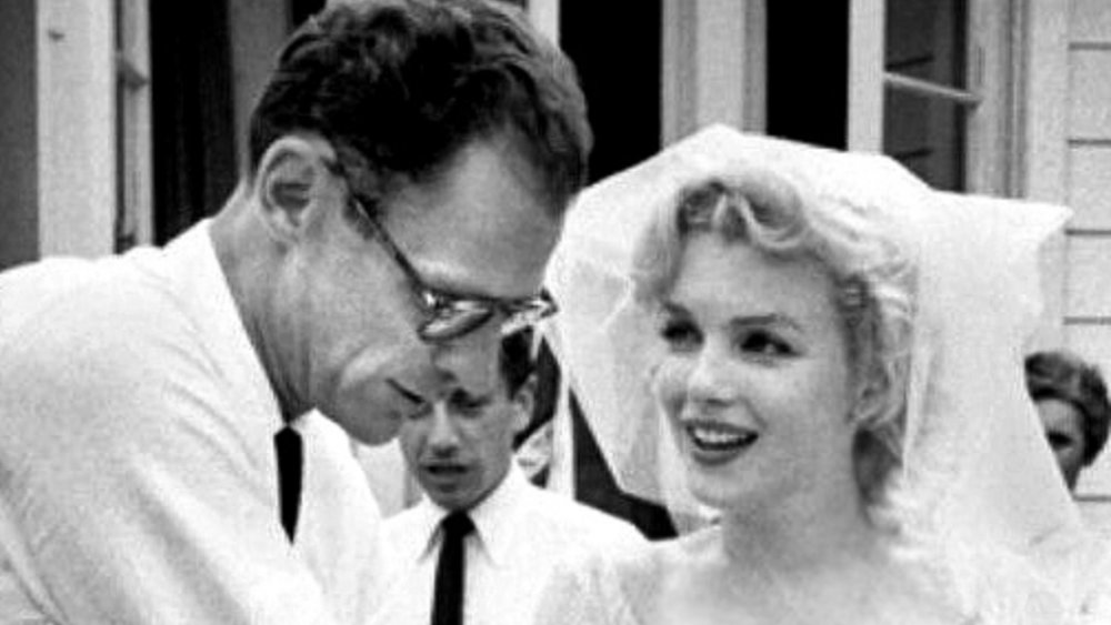 Miller and Marilyn Monroe tie the knot in Westchester County, New York, 1956