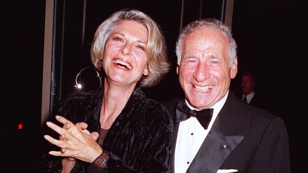 Mel Brooks and Anne Bancroft smiling 