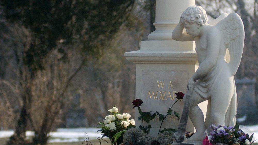 Mozart's gravesite in Vienna