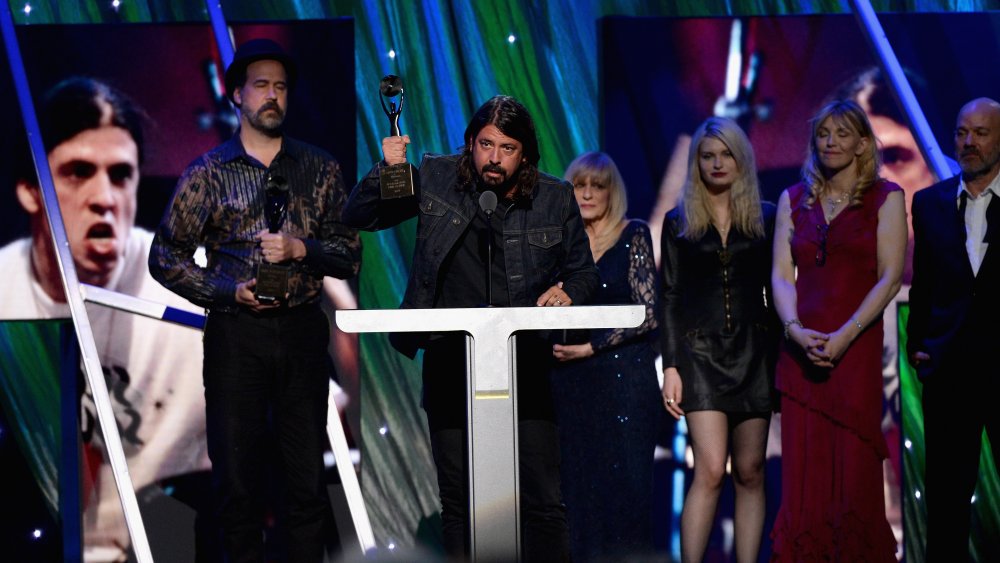 nirvana being inducted into hall of fame