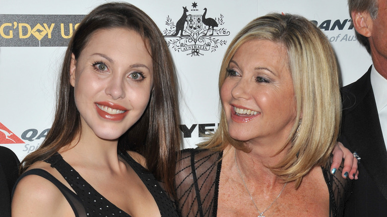 Chloe Lattanzi and Olivia Newton-John