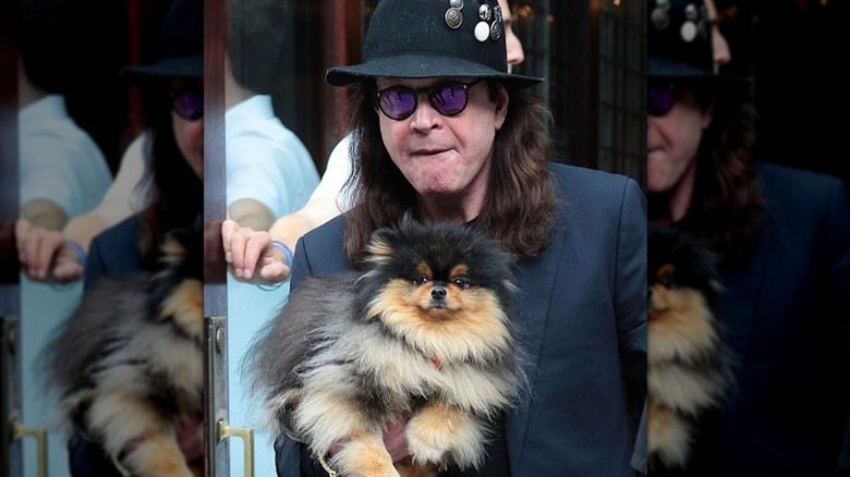 Ozzy Osbourne with his late dog, Rocky