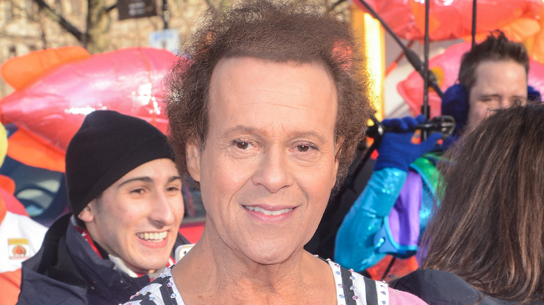 richard simmons wearing stripes