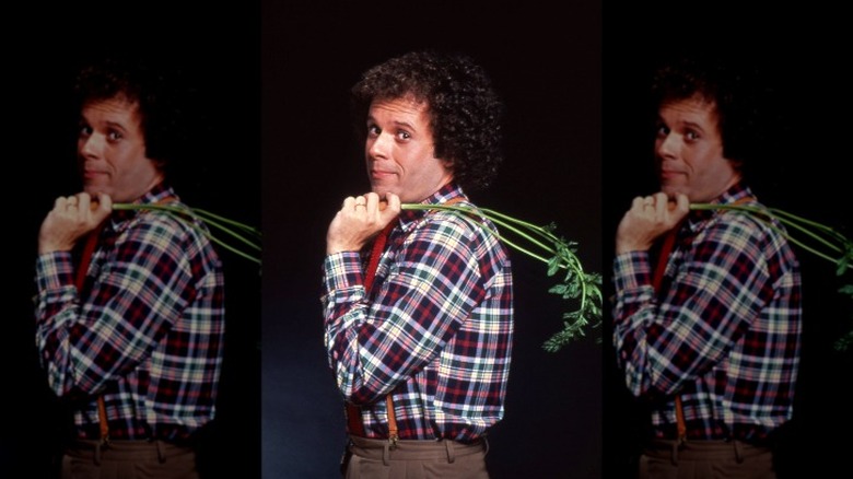 richard simmons holding carrot