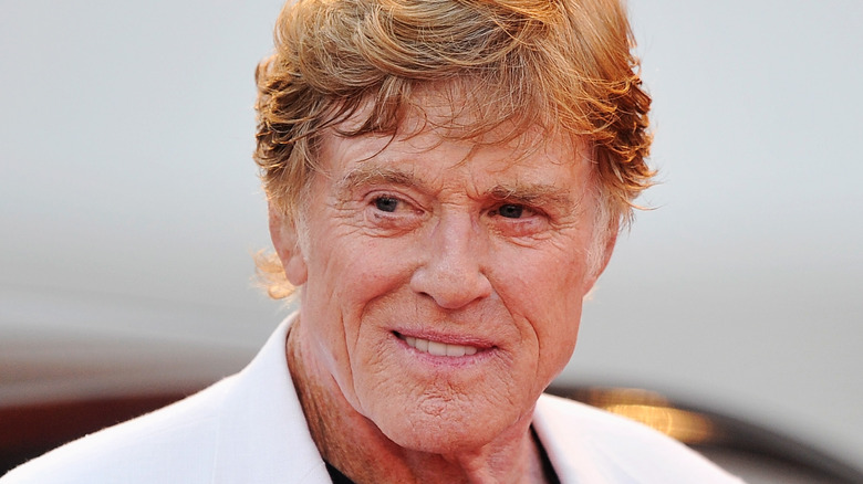 Robert Redford in white suit 2012