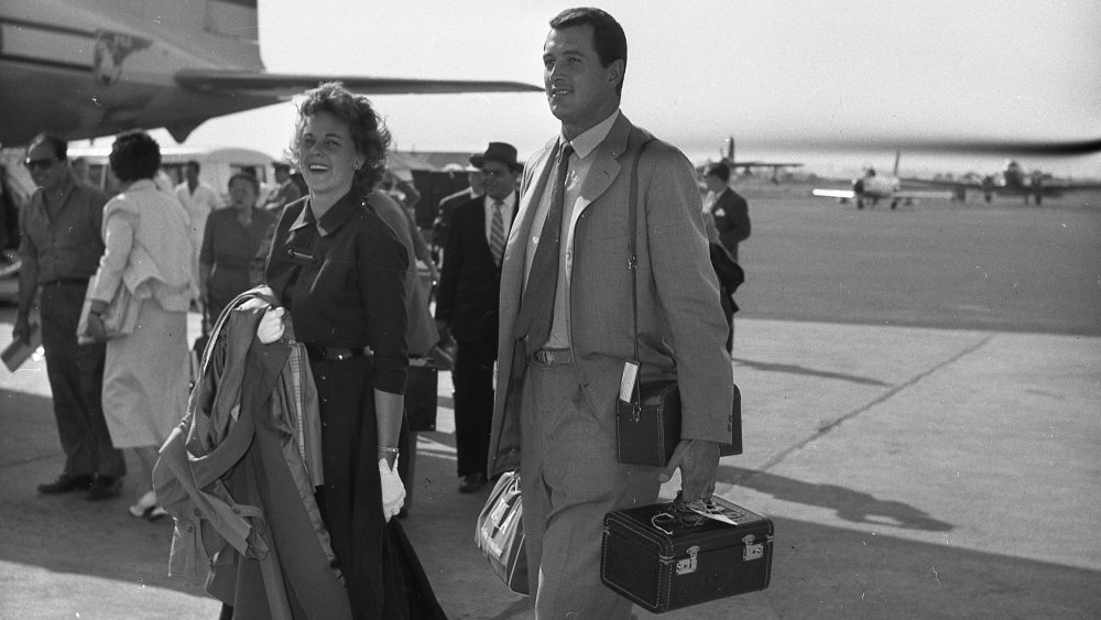 Rock Hudson and wife Phyllis Gates