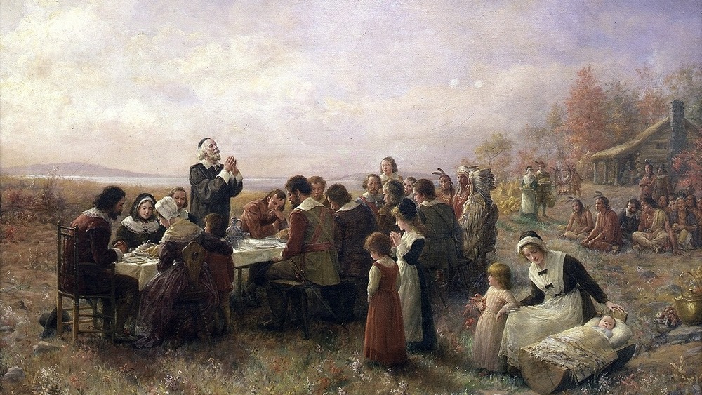 painting of first thanksgiving