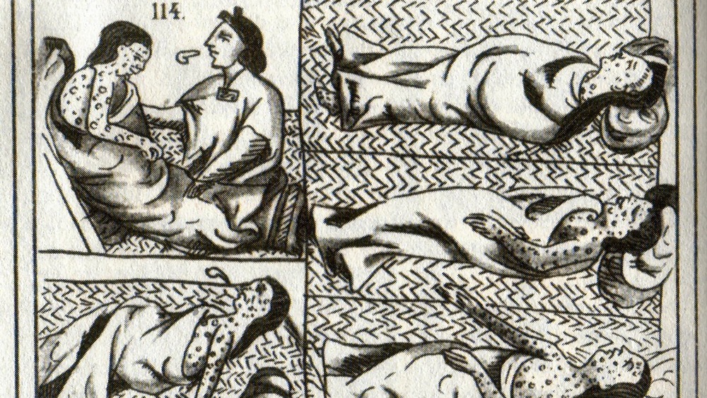 illustration of aztec smallpox victims