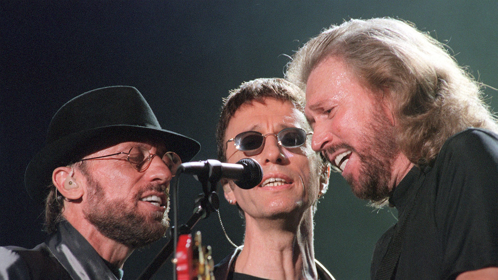 Maurice, Robin and Barry Gibb of the Bee Gees