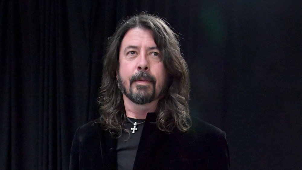 Dave Grohl looking serious