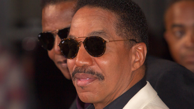 Marlon Jackson in white jacket