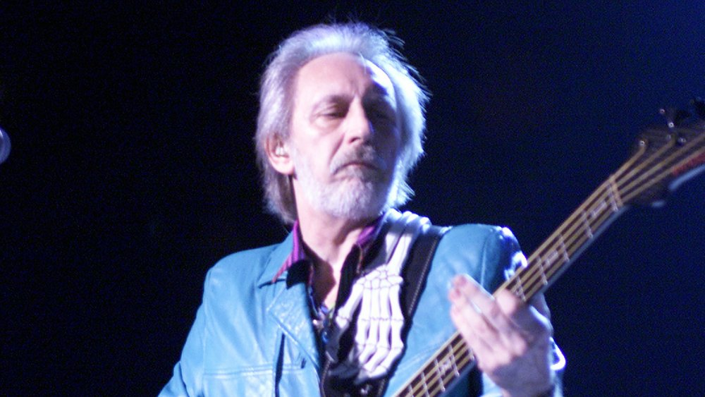 John Entwistle playing bass onstage