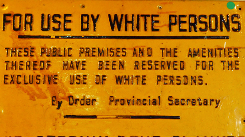 segregation sign