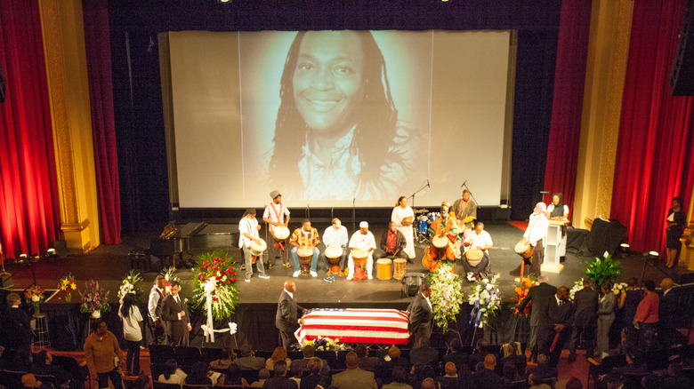 Band plays at James McNair's funeral