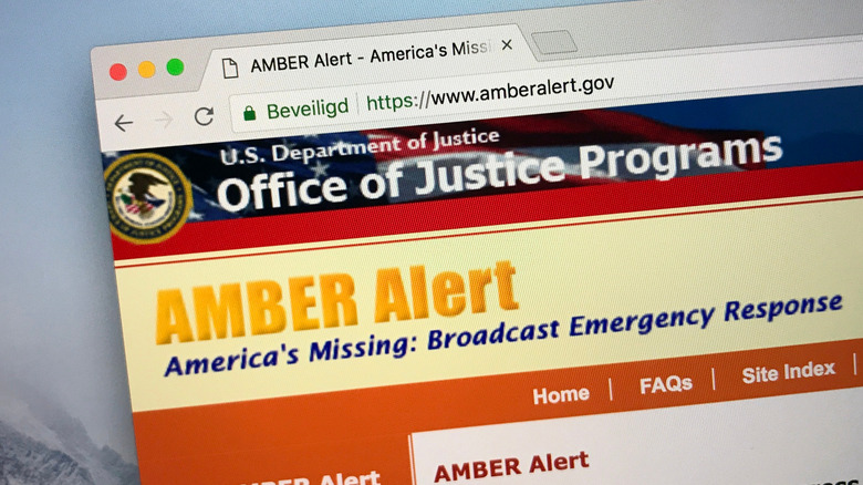 AMBER Alert website