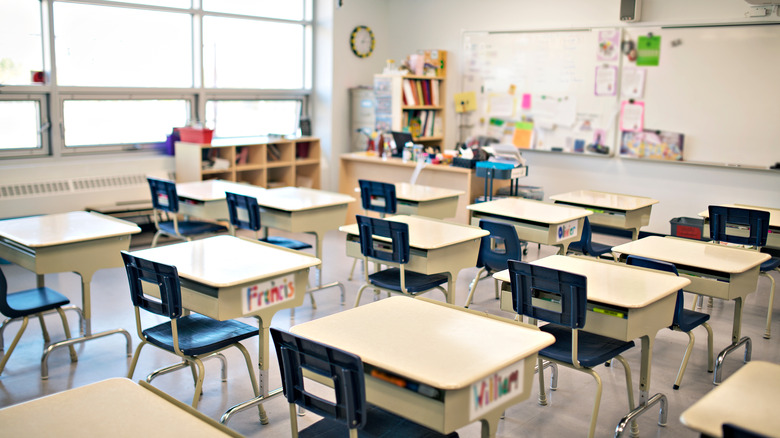 empty classroom 