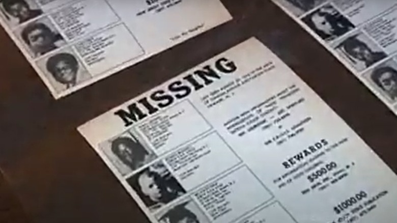 Missing person posters for the Clinton Avenue 5