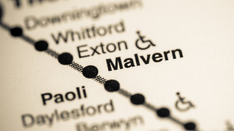 Train route through Malvern