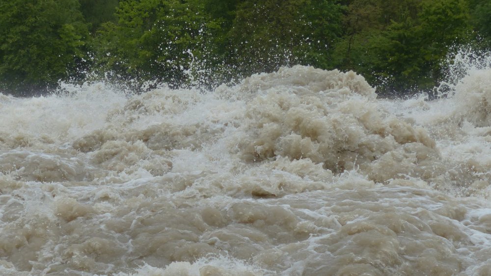 Heavy flood waters