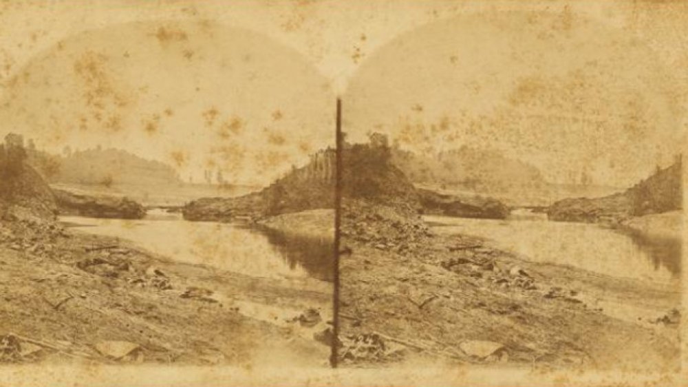 View of South Fork Dam after the flood