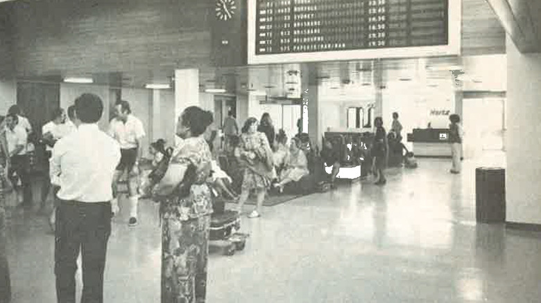 Airport terminal in Auckland New Zealand, 1979