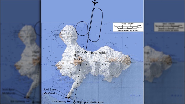 Flight path of TE901