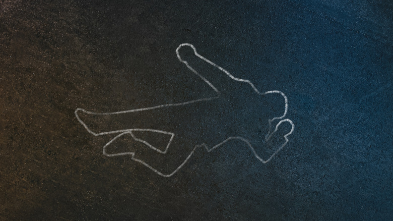 chalk outline of body