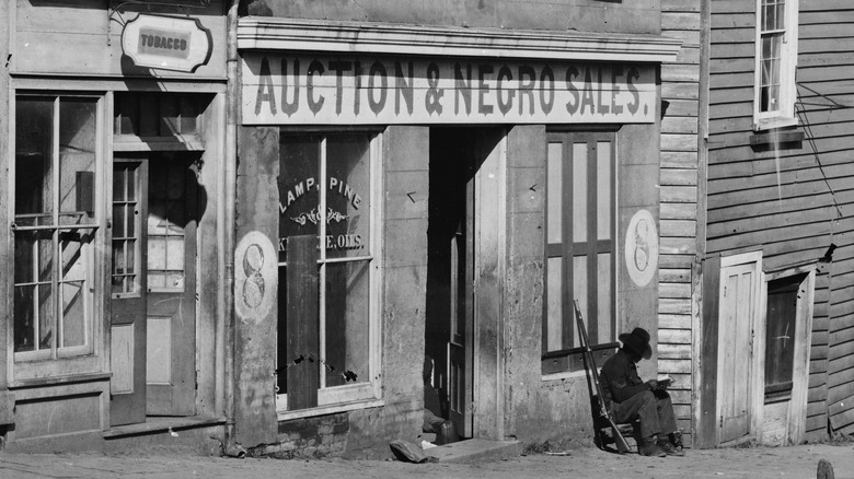 Streetview of old slave auction building