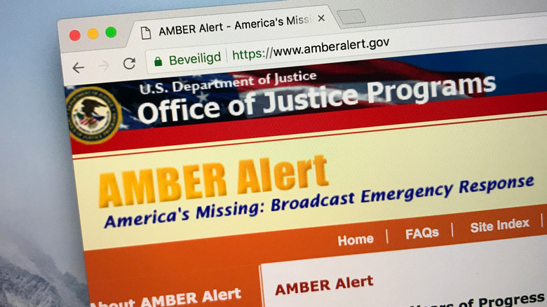 AMBER Alert website