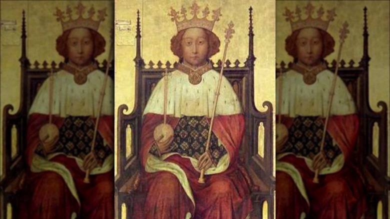 Portrait of Richard II in Westminster Abbey