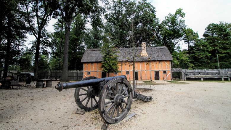 jamestown cannons war powhatan