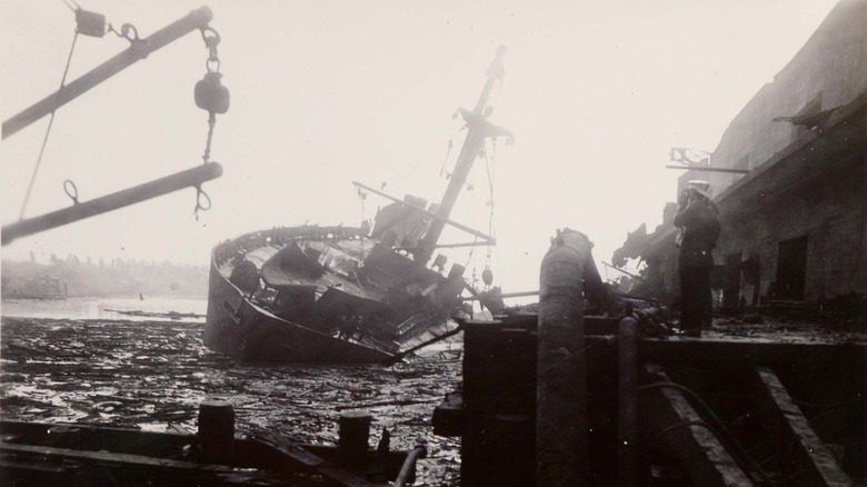 Boat destroyed during High Flyer explosion