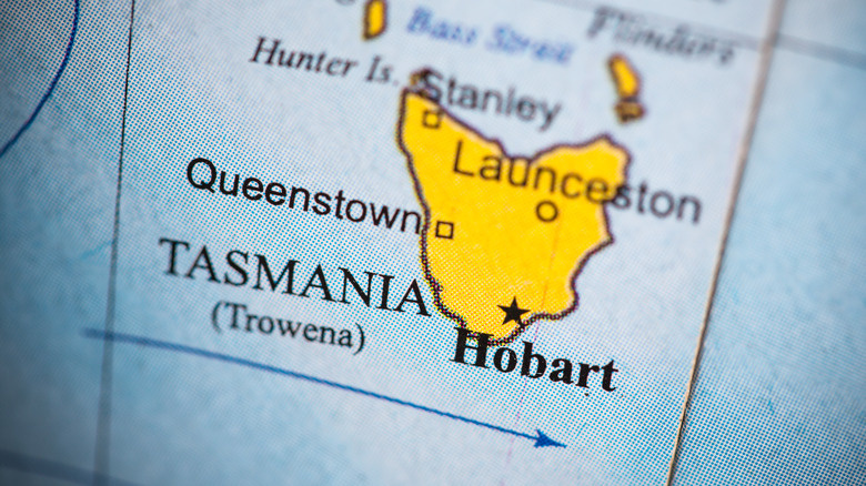 Tasmania map