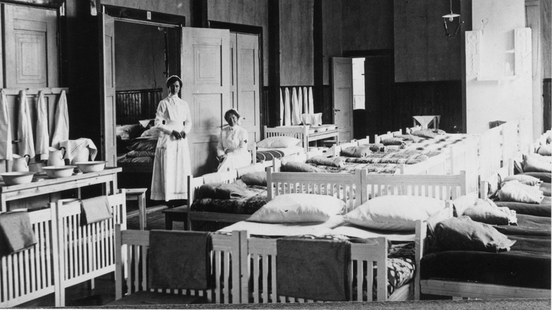 nurses near beds