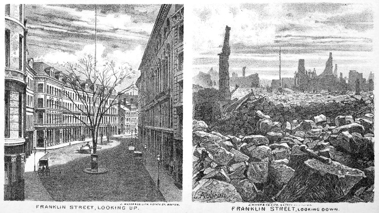 Boston Fire 1872, Franklin Street 