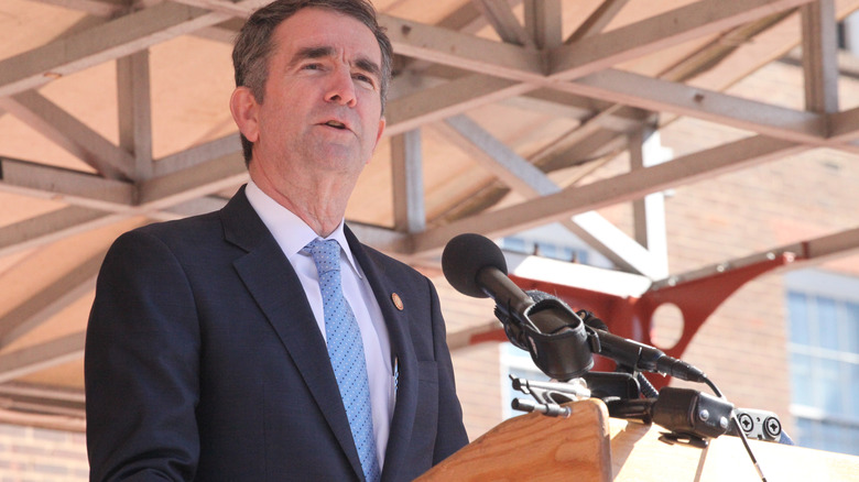 Ralph Northam giving a speech