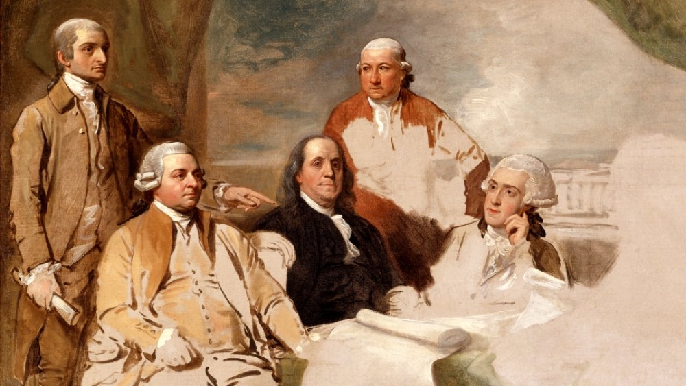 American Commissioners of the Preliminary Peace Agreement with Great Britain (unfinished oil sketch), Benjamin West, 1783-1784